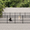 vidaXL - Hondenkennel - voor - buiten - 28,23 - m² - staal