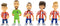 Minix - Football Stars - Atletico Madrid - Figuur 7cm (5-pack)