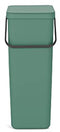 Brabantia Sort & Go Prullenbak - 40 liter - Ruimtebesparend - Fir Green
