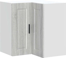 vidaXL - Keuken - hoekkast - "Porto" - bewerkt - hout - grijs - sonoma - eiken