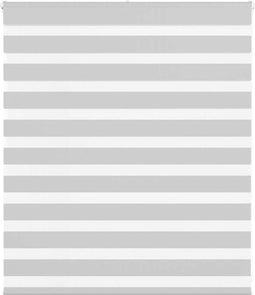 vidaXL - Zebra - rolgordijn - 135x100 - cm - stofbreedte - 130,9 - cm - lichtgrijs