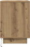 vidaXL - Nachtkastjes - met - LED - 2 - st - 38x34x50 - cm - artisanaal - eikenkleur