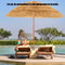 Coast 200 cm - Kantelbare Strandparasol - UV-bescherming UPF 50+ - Natural