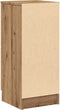 vidaXL - Dressoir - 30x30x70 - cm - bewerkt - hout - artisanaal - eikenkleur