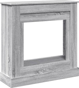 vidaXL - Haardombouw - 90x30x90 - cm - bewerkt - hout - grijs - sonoma - eikenkleur