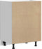 vidaXL - Keuken - onderkast - Lucca - bewerkt - hout - hoogglans - wit
