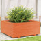vidaXL - Plantenbak - 110x110x49,5 - cm - massief - grenenhout - wasbruin