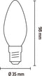 Calex Smart Filament LED Lamp - E14 - Dimbaar Warm Wit Licht - Goud (1 stuk)