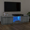 vidaXL - Tv-meubel - met - LED-verlichting - 140x40x35,5 - cm - grijs - sonoma - eiken