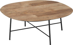 DTP Home Coffee table Soho semi-round 90 TEAKWOOD,35Ø90 cm, recycled teakwood top
