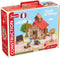 JEUJURA Dorpsschool - Bouwset - 125 onderdelen van hout - Afmetingen doos 32 x 27 x 11 cm