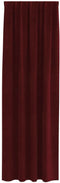 vidaXL - Zwart-out - gordijnen - met - bovenband - 2 - pcs - Wijnrood - Fluweel