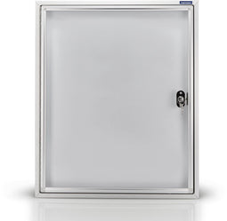 Magnetoplan Outer Showcase CC - 4xdin A4 - 79x65x6.5cm (HXBXT) - Metalen achterwand Wit - Zilver