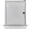 Magnetoplan Outer Showcase CC - 4xdin A4 - 79x65x6.5cm (HXBXT) - Metalen achterwand Wit - Zilver