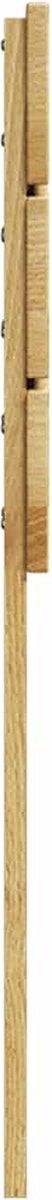vidaXL - Hoofdbord - 90 - cm - massief - hout - eiken