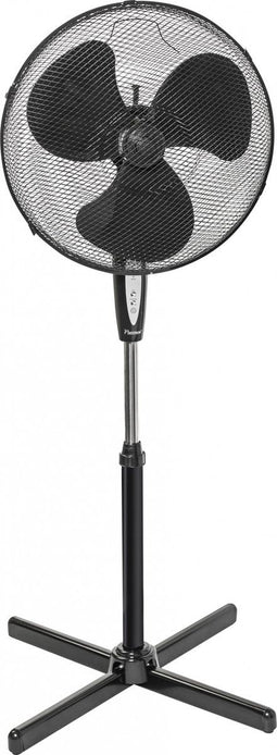 Bestron ASV45ZR - Statiefventilator - 3 snelheden afstandsbediening 75° draaifunctie hoogte verstelbaar tot 122cm Ø 45cm zwart
