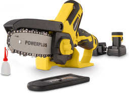 Powerplus POWXG1045 - Accu-mini-kettingzaag - 12V met 2 accu's en lader - 10 cm zaagblad