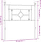 vidaXL - Hoofdbord - 90 - cm - metaal - wit