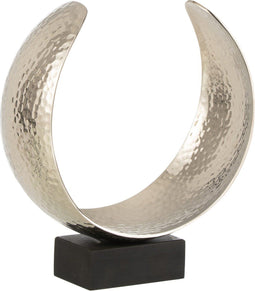 J-Line decoratie Maan - metaal - zilver - small