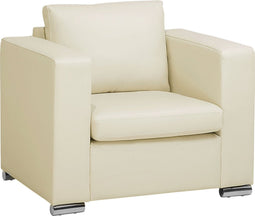 HELSINKI - Fauteuil - Beige - Leer
