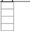 vidaXL - Schuifdeur - met - beslag - 90x205 - cm - ESG-glas - en - aluminium