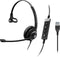 Sennheiser SC 230 MS II - Monauraal Hoofdband - Bedraad 2,9 m - Zwart Zilver