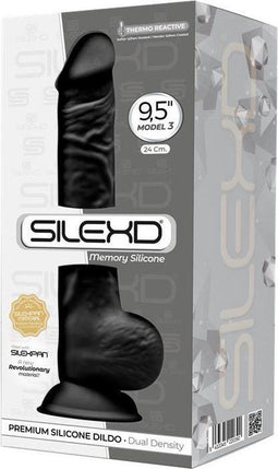 SILEXD - Realistische Dildo - 24,1 x 4,5 cm - Zwart