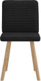 vidaXL - Eetkamerstoelen - 2 - st - stof - zwart