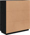 vidaXL - Hoge - kast - 100x40x108,5cm - massief - grenenhout - zwart