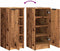vidaXL - Schoenenkast - 29,5x35x70 - cm - bewerkt - hout - oud - houtkleurig