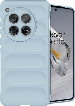 imoshion Hoesje - Geschikt voor OnePlus 12 - EasyGrip Backcover - Lichtblauw