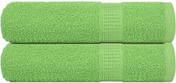 vidaXL - Handdoeken - 2 - st - 50x100 - cm - 360 - g/m² - 100% - katoen - appelgroen