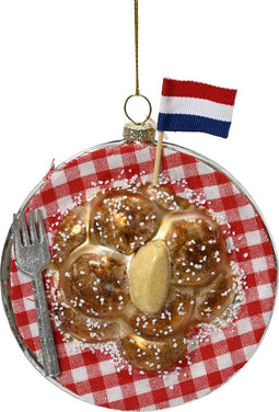 Ornament glas L5.80b3.10h11 cm multi kerst