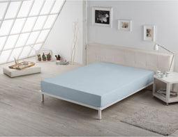 Verstelbaar onderlaken Alexandra House Living Blauw Celeste 135/140 x 190/200 cm