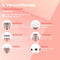 Nince - Epileerapparaat dames - Epilator gezicht - 6 opzetstukken - Draadloos - IPX7 waterdicht - Wit/Roze