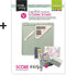 Vaessen Creative Rilbord - Score Easy - 30,5 x 30,5 cm - Inclusief vouwbeen en liniaal - Mint