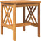 vidaXL - Tuin - Bijzettafel - Bruin - 45x45x50 - cm - Massief - Acaciahout