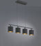 REALITY TOMMY - Hanglamp - 4 lichtpunten - Zwart