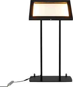 Menu vitrinekast 2x A4 LED
