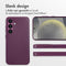 Accezz Samsung Galaxy S24 - Back Cover - MagSafe Leather - Heath Purple