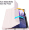 Dux Ducis - Tablet hoes geschikt voor Samsung Galaxy Tab S8 Plus - Toby Series - Tri-Fold Book Case - Roze