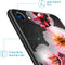 iMoshion Hoesje Geschikt voor iPhone SE (2022) / SE (2020) / 8 / 7 Hoesje Siliconen - iMoshion Design hoesje - Zwart / Roze / Pink Flower