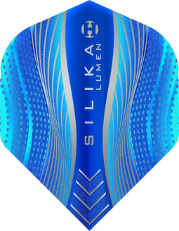 Harrows Silika Lumen NO2 - Dart Flights - Tough Crystalline Coated - Blauw (set van 3)