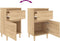 vidaXL - Nachtkastjes - 2 - st - 40x35x70 - cm - bewerkt - hout - sonoma - eikenkleurig