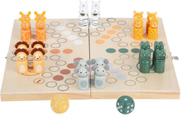 Small Foot - Houten Ludospel Safari - Voor 6 spelers - Opvouwbaar speelbord