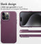 Accezz iPhone 15 Pro Max - Back Cover - MagSafe Leather - Heath Purple