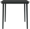 vidaXL - Tuintafel - 80x80x74 - cm - staal - en - glas - zwart