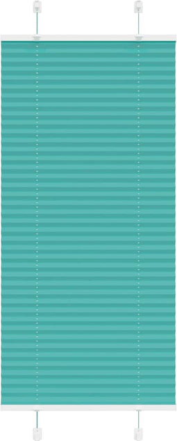 vidaXL - Plissé - rolgordijn - 60x150 - cm - stofbreedte - 59,4 - cm - petrol - groen
