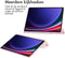 imoshion Tablet Hoes Geschikt voor Samsung Galaxy Tab S9 11.0 inch Plus / Tab S9 FE Plus / Tab S10 Plus - imoshion Trifold Hardcase Bookcase - Roze /Roze