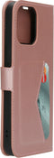 Mobiparts Classic Wallet Case - Flip Cover - Ruimte voor pasjes - Roze (iPhone 14 Pro Max)